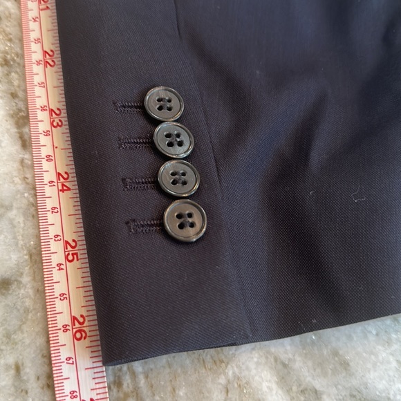 Designer 2 Piece Suit Dark Navy โข Custom Designer Fully Lined โข Jacket & Pant - Picture 4 of 8